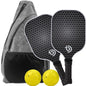 Pickleball Paddles Set of 2 Fiberglass Pickleball Set with Non-Slip