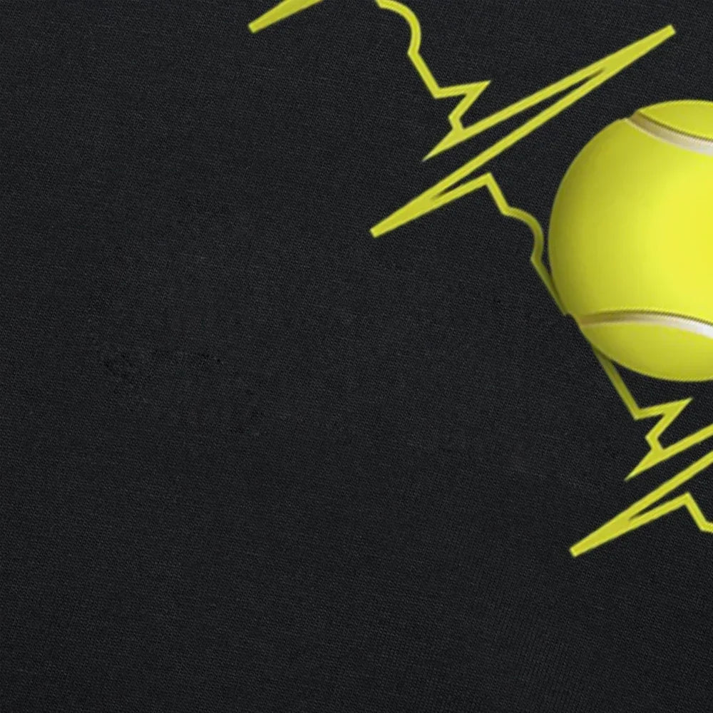 Funny Tennis Heartbeat T Shirts Summer Style