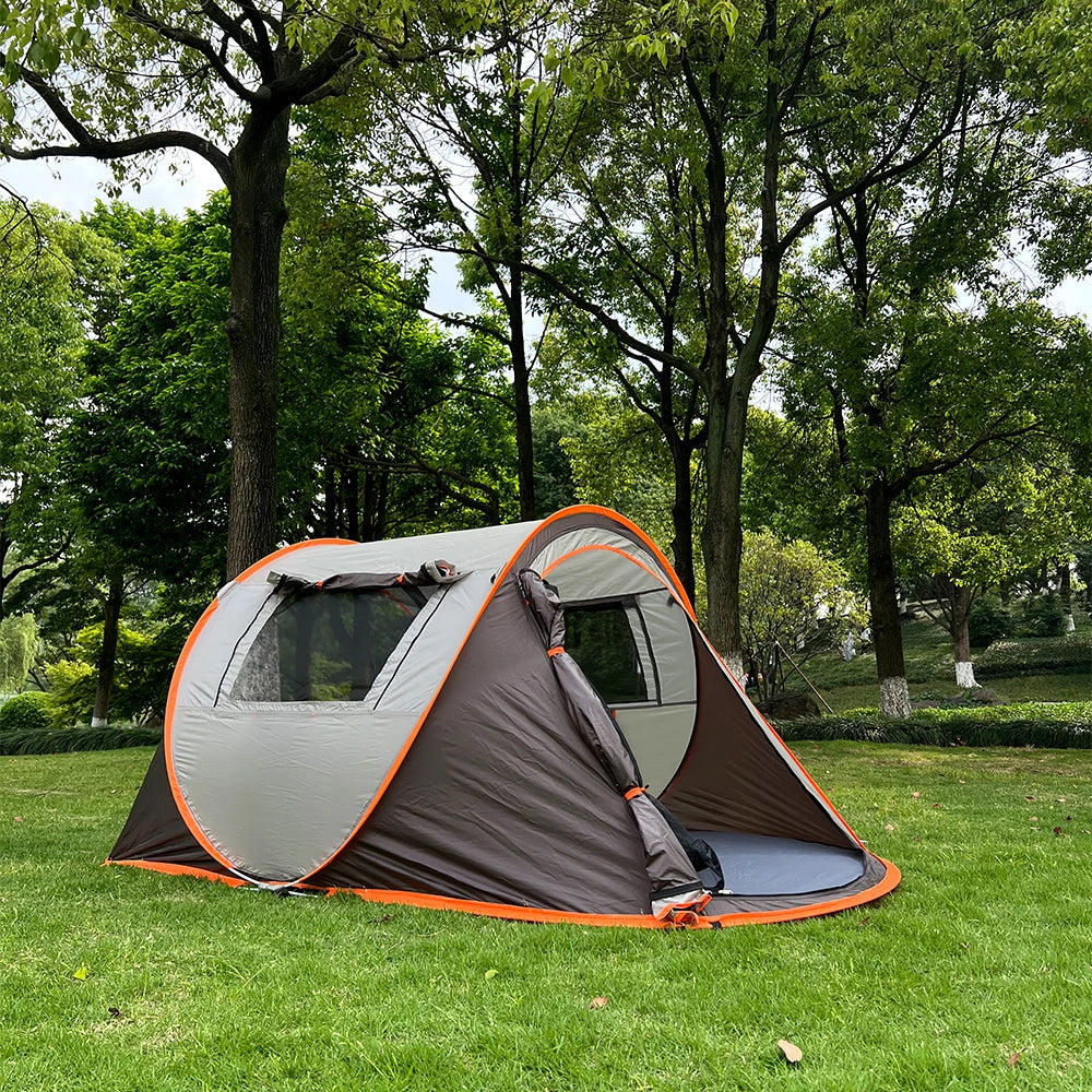 5-8 people quick opening hand throw tent waterproof camping boat tent outdoor tent fully automatic pop-up