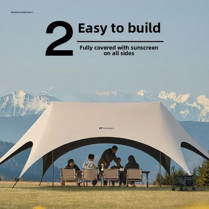 Outdoor Camping Light Shielding Hexagonal Canopy Tent, Instant Pop-up Convenient Sunshade,outdoor Multi Person Camping Equipment