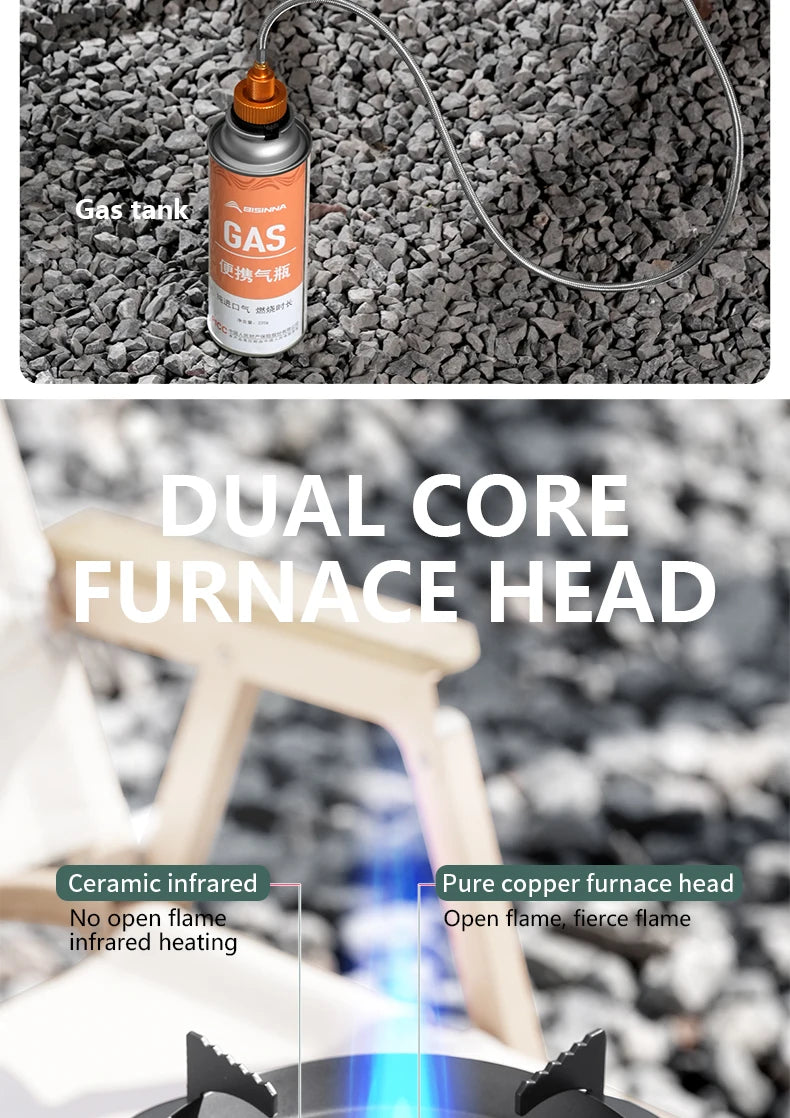 BISINNA 4000W High-power Infrared Stove Portable Lightweight Gas Burner Split Type Stove Outdoor Camping Supplies Picnic Hiking