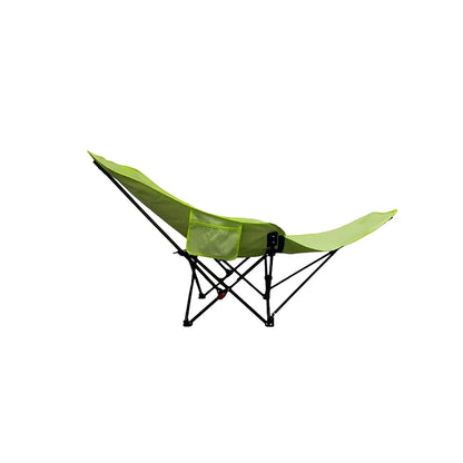 Portable Outdoor Chair with Storage Bag Outdoor Recliner Folding with Leg Support Camping Beach Chair  Lunch Break Folding Chair