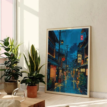 Japanese Tokyo Teahouse Wall Art Poster