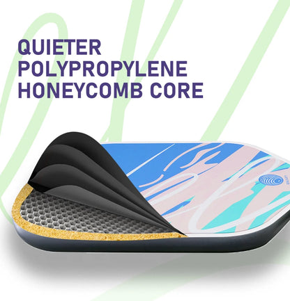 Kawasaki Pickleball Paddle Durable PP Honeycomb Core Fiberglass