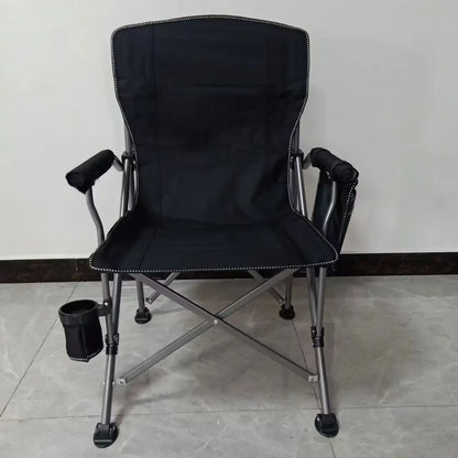 Portable Large Armchair Fiing Chair Cam Picnic Barbecue Outdoor Leisure Furniture High Barest Foldable Metal Chair