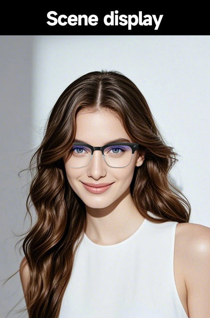 2026 AI Smart Glasses Men with 800W HD Camera Real-time Voice Translation & Call POV Video Recording Smart Eyewear Travel/Vlog