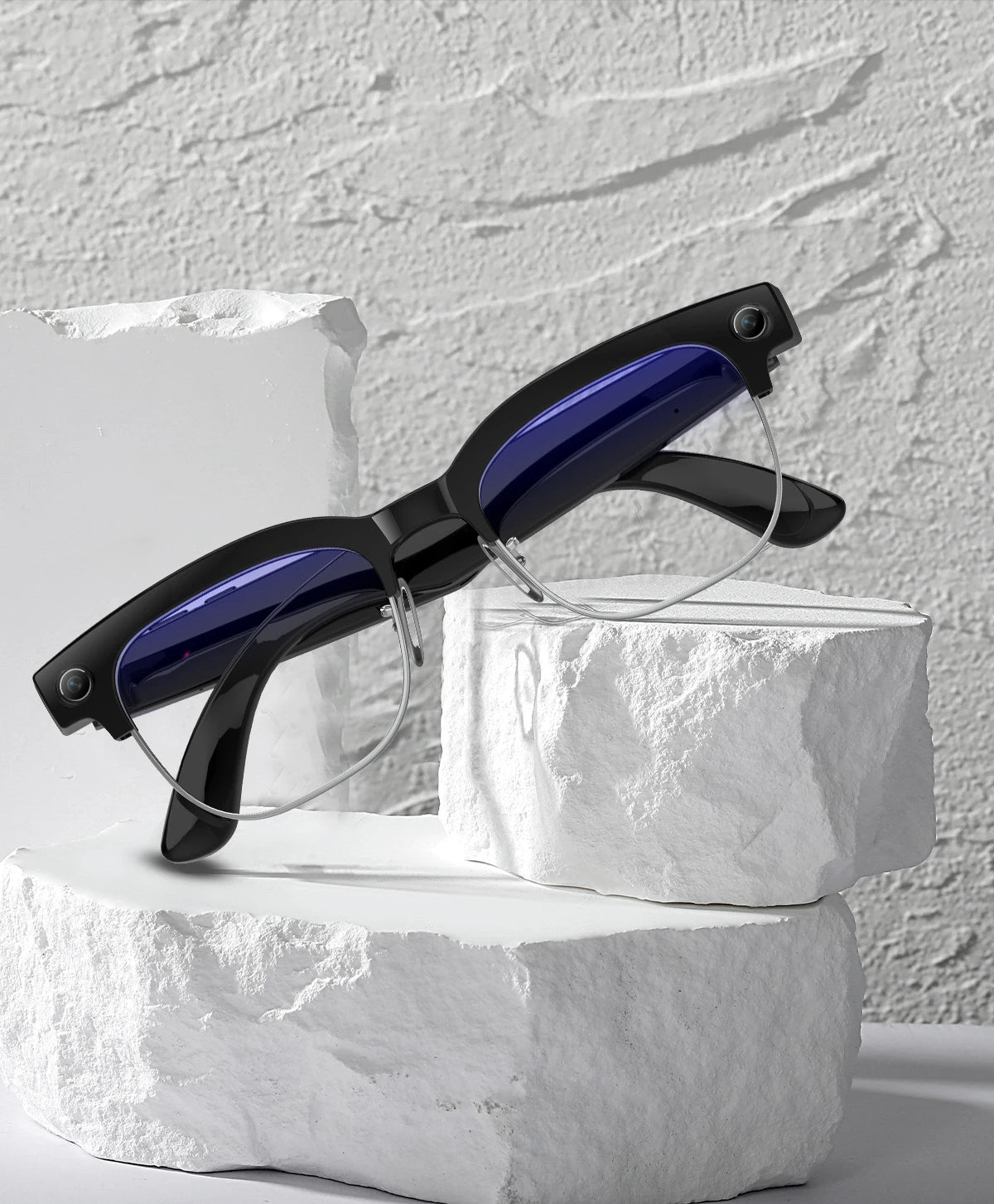 2026 AI Smart Glasses Men with 800W HD Camera Real-time Voice Translation & Call POV Video Recording Smart Eyewear Travel/Vlog