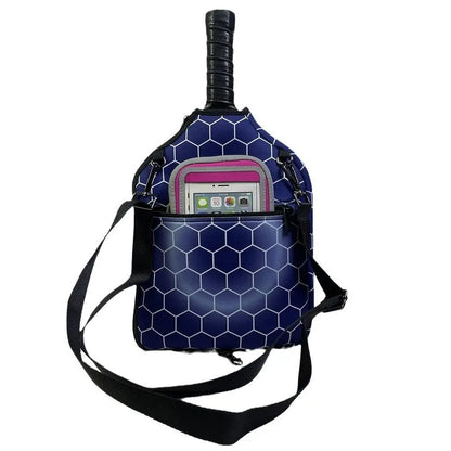 Neoprene Pickleball Racket Sleeve Single Shoulder Strap Zipper Holder