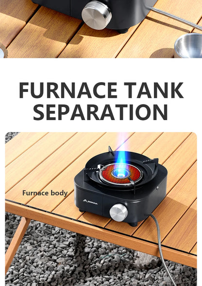BISINNA 4000W High-power Infrared Stove Portable Lightweight Gas Burner Split Type Stove Outdoor Camping Supplies Picnic Hiking