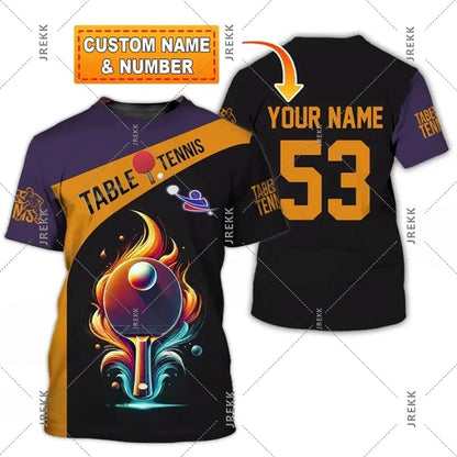 Table Tennis T Shirt For Men Clothes Quick Dry Ping Pong Short Sleeve