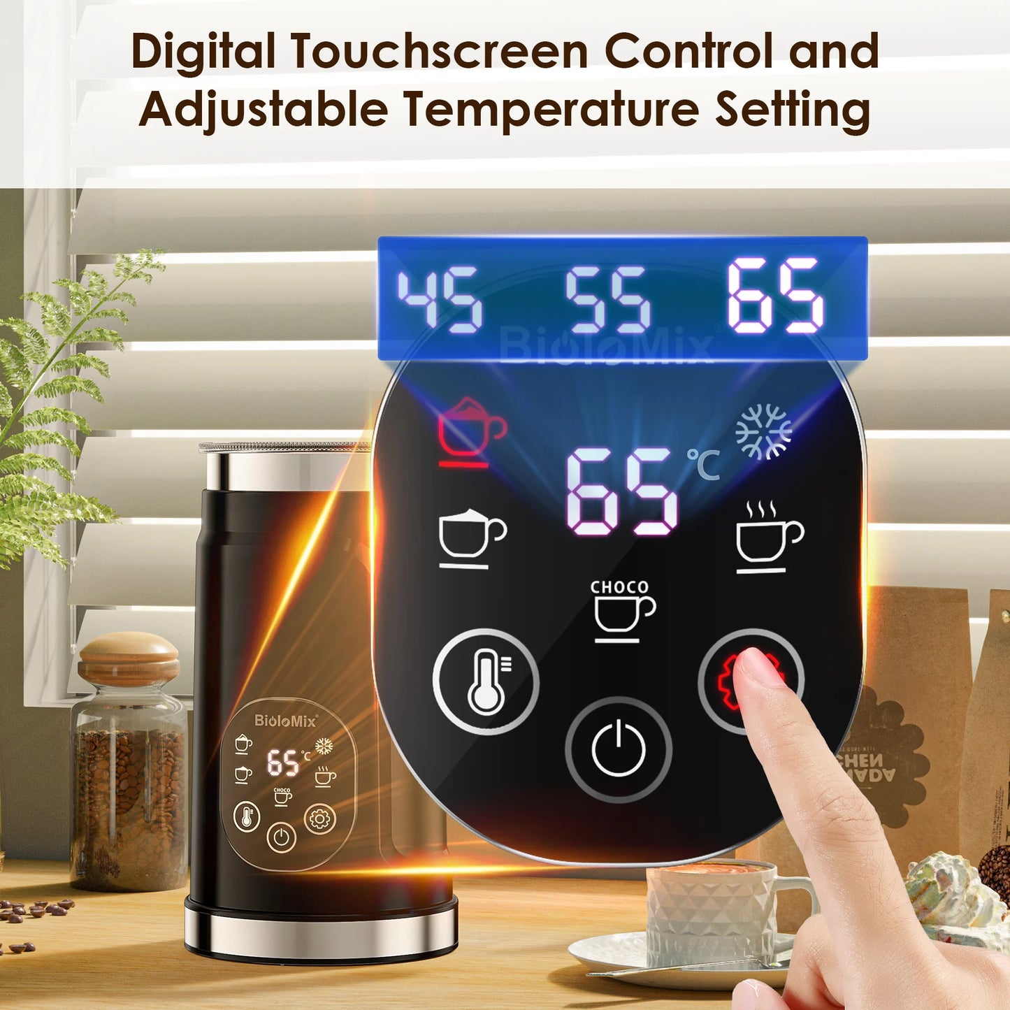 Hot And Cold Foam Maker Milk Warmer