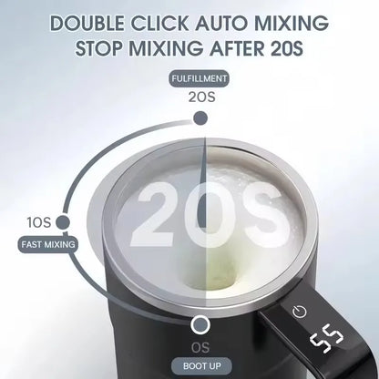 380ML Electric Coffee Self Mixing Mug IP67 Waterproof